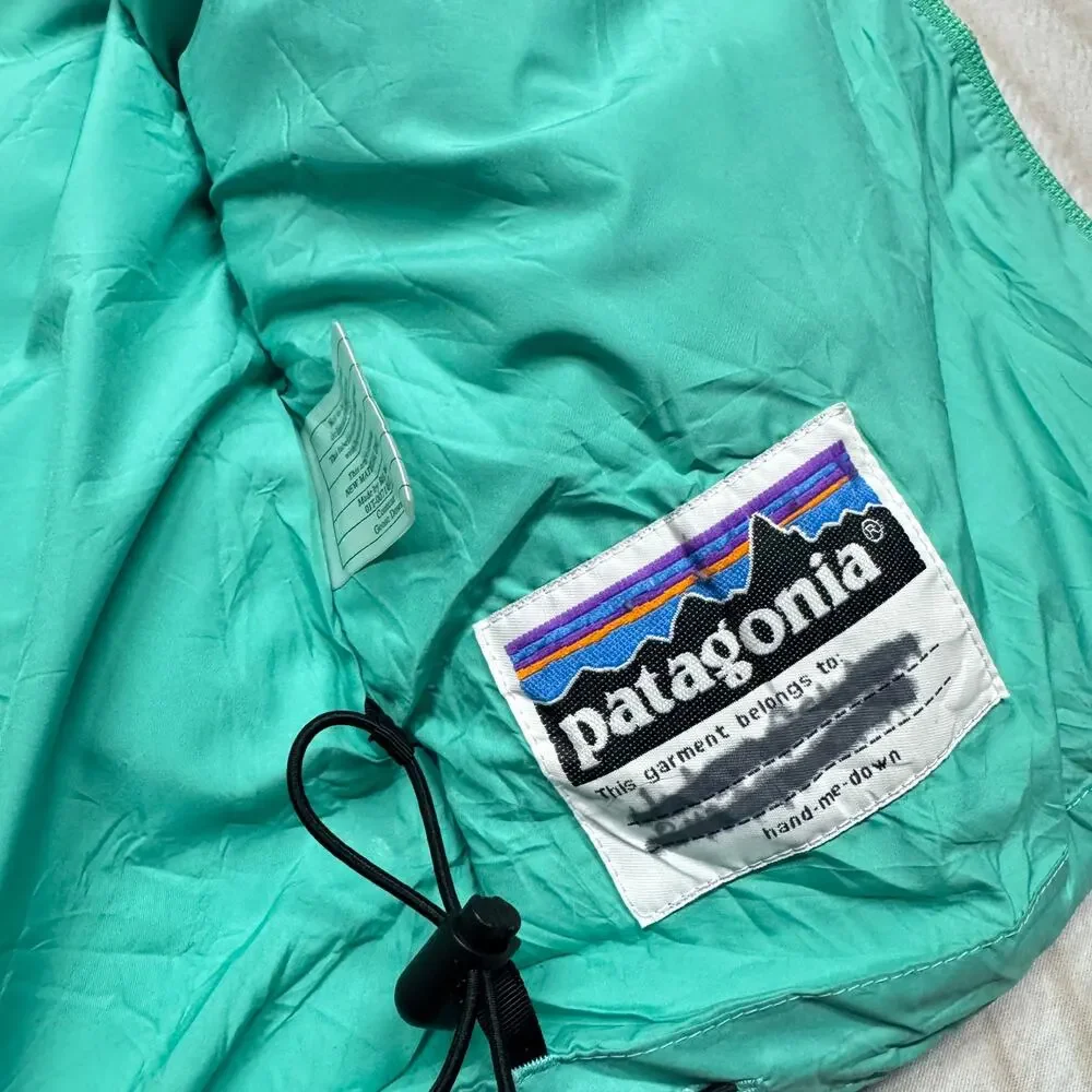 Patagonia Girls Hi-Loft Goose Down 600 Fill Insulated Puffer Vest Size S (8)
